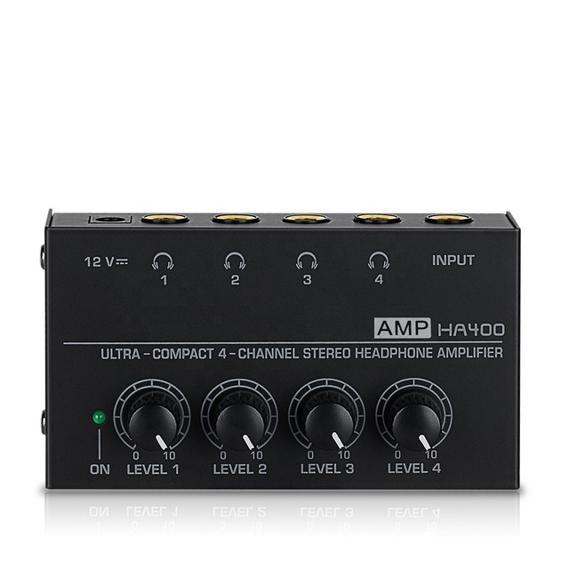 HA400 Professional Headphone Amplifier Cross-Border In-Stock China-Made Audio Stereo Four-Channel Lossless Monitoring