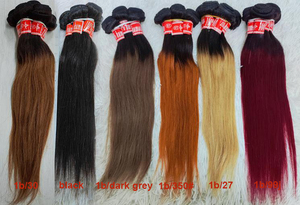 Letsfly Paquetes de Cabello Humano Liso 20PCS al por Mayor 1BTgris 16 Pulgadas 50 gramos 100% Cabello Humano Trama de Cabello - Product Image 6