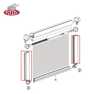 Zanzariere per <span class=keywords><strong>Finestre</strong></span> in Lega di Alluminio Retrattili, Ignifughe e Anti-Insetti, Stile Moderno Fai-da-Te - Product Image 3