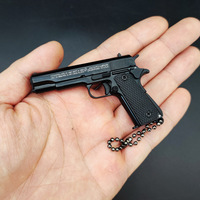 Modèle de pistolet en alliage 1911 à l'échelle 1:3 avec fonction d'éjection, porte-clés, cadeau idéal pour les garçons