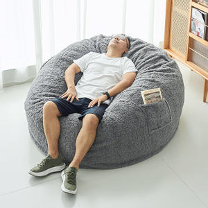 Cojín lumbar Han Doubao con relieve de piel de conejo sintética, gris oscuro, oblongo, transpirable, informal, para niños y adultos - Product Image 5