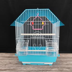 Colorato personalizzato gabbia di nidificazione di uccelli ferro plastica all'ingrosso con un solido pappagallo canarino imballato <span class=keywords><strong>in</strong></span> una scatola di vassoio di plastica - Product Image 1