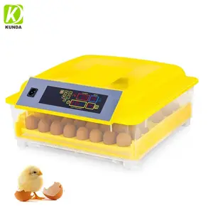 Controle de temperatura galinha incubadora ovo pato com totalmente automático Egg Turning e umidade Control 80W Clear Hatching