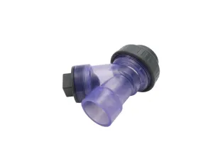 Nhà máy Trung Quốc Nhà cung cấp ANSI Din JIS CNS bspt NPT nhựa trong suốt PVC không trở lại y loại Kiểm tra van