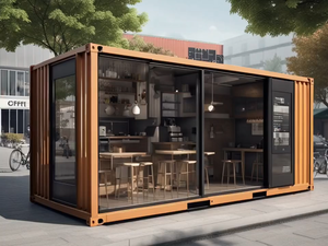 Maison conteneur préfabriquée modulaire en acier de 20 pieds avec mur en verre pour cabane de bord de lac hors réseau - Product Image 2