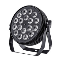 Projecteur lumineux de scène à Led 18x18w, lumière plate rgbw + violet 6 en 1 dmx pour dj, en aluminium