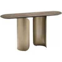Table console en marbre moderne de luxe de petite taille, design simple de haute qualité, sur mesure pour couloir