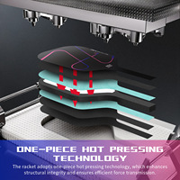 Raket Pickleball Profesional YD Coarse Frosted PRO4 Hellfire Serat Karbon Kelas Atas Hot Pressing Inti Dalam EPP