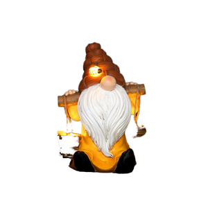 Mignon Résine Gnome <span class=keywords><strong>Solaire</strong></span> Lumières Décor <span class=keywords><strong>De</strong></span> Noël Amour-Style Résine Statue Sculpture Artisanat Maison Cadeaux ou Figurines - Product Image 6