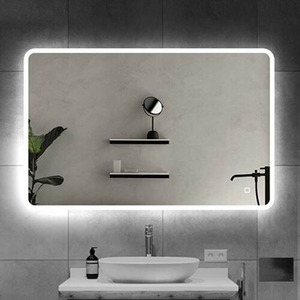 <span class=keywords><strong>Miroir</strong></span> mural d'appartement Anti-buée, <span class=keywords><strong>miroir</strong></span> de maquillage rétro-éclairé avec lumières Led, espace <span class=keywords><strong>chauffant</strong></span> pour courtoisie, magasin de vêtements - Product Image 1