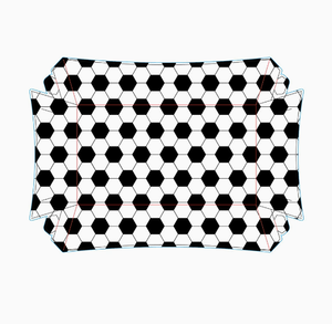 DAMAI Bols en papier carrés jetables et contenants d'emballage alimentaire 12 pièces/ensemble Décorations de fête sur le thème du football Plateau à collations - Product Image 3