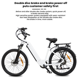 Vélo Électrique Urbain JLM DS-2608 (26 pouces, cadre bas) 500W Shimano 7 Vitesses – Vente en Gros Direct Usine – Vélo Électrique de Banlieue pour Femme – Entrepôt UE - Product Image 2