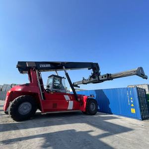 Meilleur prix pour équipement de levage portuaire d'occasion de 45 tonnes, faible nombre d'heures d'utilisation, chariot élévateur à conteneurs Kalmar DRF450 DRT450 en bon état - Product Image 1