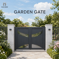 Portail de jardin de luxe en aluminium, écologique, résistant aux UV, sur mesure, thermolaqué, pour entrée de villa, sécurité renforcée, direct usine