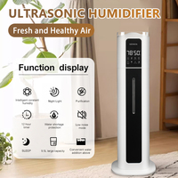 Humidificateur ultrasonique électrique sur pied 11L pour la maison, le bureau, la chambre à coucher, diffuseur d'arômes avec contrôle intelligent de l'humidité par LED