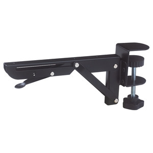 Left Steel Foldable Desktop Keyboard Tray Triangle Shape No Drill Installation With <b>Wrist</b> <b>Rest</b> For Computer Use - Product Image 2