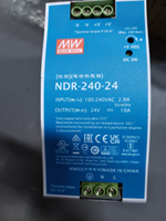 MEAN WELL NDR-120-24 24V 5A 120W Catu Daya Industri untuk Pemasangan di Rel DIN Output Tunggal