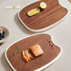 Sanosh gỗ mun thớt thực phẩm lớp chống nấm mốc bền chặt khối cho hộ gia đình sử dụng dày xương thớt Hội Đồng Quản Trị - Product Image 6