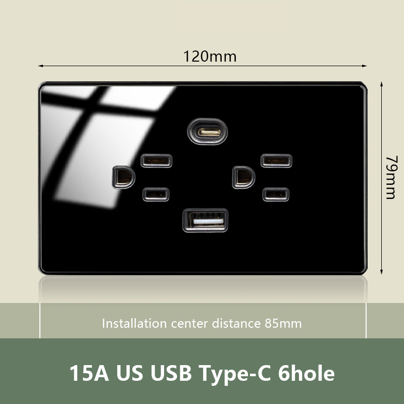 US-USB C 2.1A-Noir