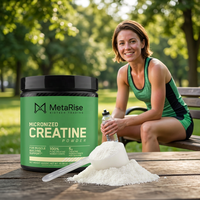 Creatina Monohidrato Micronizada Sin Sabor de Alta Pureza (99.9%), Probada por Terceros, Certificada por GMP, Etiqueta Privada para Adultos, Personalizable