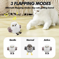 Jouet pour chat interactif rechargeable par USB, best-seller du fabricant, jouet pour chaton avec plume simulée, chant et toucher