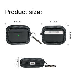Funda protectora de fibra de carbono DL para Air Pods 4, funda protectora para <span class=keywords><strong>Airpods</strong></span> 3, accesorios para auriculares - Product Image 2