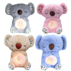 Hot dễ thương New bé ngủ làm dịu âm thanh máy Ngủ Đồ chơi thở thú nhồi bông thở Koala bé ngủ và bạn chơi - Product Image 6