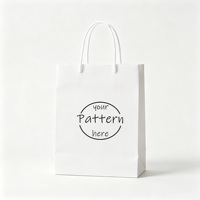 Sac en papier blanc imprimé mignon pour baby shower, motif dessin animé, pour bonbons et collations des invités, personnalisé pour événement célébratif