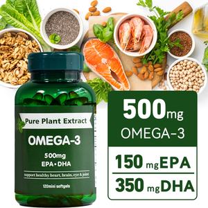 Cápsulas Blandas de Omega-3 Chinaherbs, Ricas en EPA y DHA, Suplementos para la Salud que Promueven la Salud del Cerebro y el Corazón, Salud Cardiovascular, Marca Privada - Product Image 1