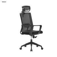 Meilleur prix Chaise de bureau en maille pour le personnel à mi-dossier simple Chaises pivotantes de haute qualité pour la chaise de salle de réunion des visiteurs de bureau