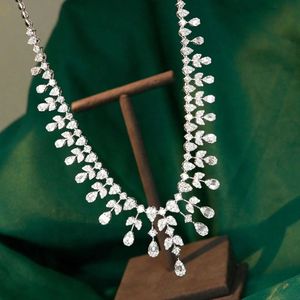 Xinfly Party Luxury Jewelry Custom Christmas Gift 6.5CT Diamond <b>Choker</b> 18K Gold Necklace - Product Image 3