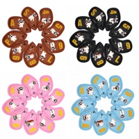 Housse de protection multi-styles pour clubs de golf en PU néoprène, motif animal personnalisé, pour driver, fairway, hybride, putter