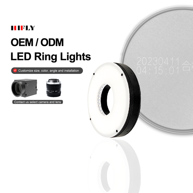 90 Degree Machine Vision Highly Uniform Ring Light Illumination for Industrial Image Processing