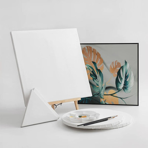 Cornice in <span class=keywords><strong>tela</strong></span> di puro cotone bianco <span class=keywords><strong>per</strong></span> artisti 30x40 cm, cornice 40x50cm <span class=keywords><strong>per</strong></span> la pittura e la creazione di regali - Product Image 4