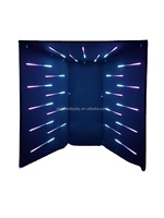 Cabine photo Portable en tissu 360 avec lumières LED de couleur