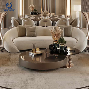 <span class=keywords><strong>Table</strong></span> basse ronde de luxe en métal et verre, design multifonctionnel pour club de nuit, vente en gros de haute qualité à Foshan - Product Image 1