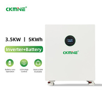 Système solaire tout-en-un avec onduleur et stockage d'énergie 3,6 kW 5 kWh, batterie lithium LiFePO4 25,6 V, BMS intelligent, station d'énergie solaire domestique CKMINE