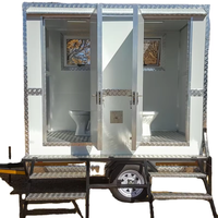 Toilettes mobiles préfabriquées au design moderne avec douche pour la location en extérieur, parcs, sanitaires et usage domestique – Disponible à la vente