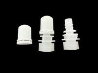 Bouchon de bec verseur compact en plastique avec sortie de 4,8 mm pour le conditionnement et la recharge de sachets souples, cosmétiques et emballages de boissons