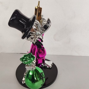 Statua Papero Miliardario in Fibra di Vetro con Forma Personalizzata, Elemento Artistico <span class=keywords><strong>da</strong></span> <span class=keywords><strong>Giardino</strong></span> per Esposizione - Product Image 3