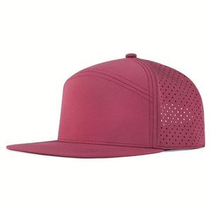 Gorra de Béisbol Deportiva de Alto Rendimiento con Diseño de Logotipo Personalizado, Visera Plana, Bordado, 6 Paneles, Orificios Cortados, Perforada con Láser, Unisex - Product Image 4