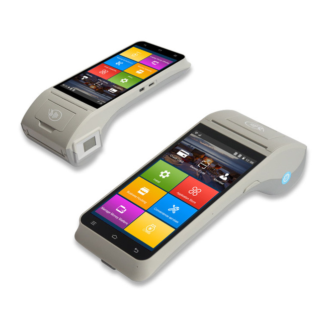 Parking Ticket Machine 4G Portable Handheld Printer Z91 Android 9.0 POS with Printer Nfc Card Reader