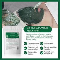 Vente en gros de petites molécules de collagène masque facial en cristal spiruline et nicotinamide acide hyaluronique produit de soin du visage
