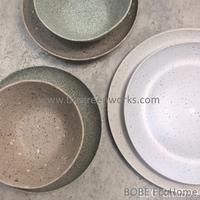 Vaisselle en fibre de bambou et mélamine, assiettes, bols et tasses écologiques en RPET, vaisselle incassable, sans BPA, articles de cuisine