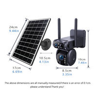 20x Optical Zoom Ubox APP 4MP Dual Lens CCTV Camera Waterproof Outdoor Solar Ptz Night Vision 4G Sim Card Security Wifi Ip CCTV