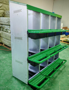 Nido per Galline Multifunzionale a Doppio Strato con 12 Scomparti per la Deposizione delle Uova con Vassoi Rimovibili - Product Image 1