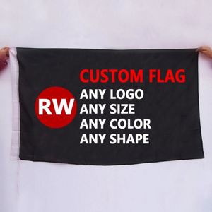 Bandera Blanca Personalizada 100% Poliéster con Impresión de Logotipo Rojo y Azul 3*5 Pies para Aficionados al Deporte al Aire Libre, Bandera de Alemania para la Copa de Europa - Product Image 4