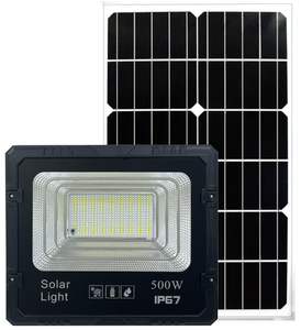 ไฟสปอร์ตไลท์ LED พลังงานแสงอาทิตย์ YIHAN 500W IP67 ชิป COB 5000K แสงสีขาวกลางวัน ตัวเรือนอะลูมิเนียม ความสว่างสูง สำหรับสวนภายนอกอาคาร ติดผนัง มาตรฐาน CE - Product Image 6