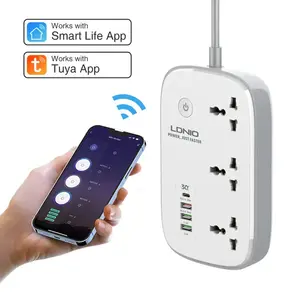 Universal Power Strips with 4 USB Port 3 AC Outlet LDNIO Socket SCW3451 Wifi Tuya Smart Electric Charging Extension Socket Plug