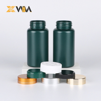 Récipient HDPE noir direct d'usine 150-200ml avec capuchon à double verrouillage, pot de col de 47mm bouteille de supplément